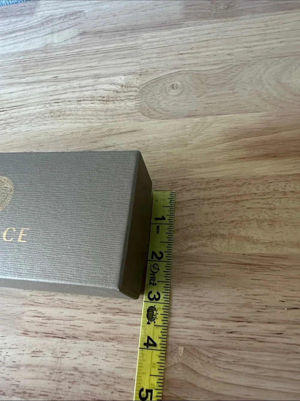 Versace Bronze/Gold Sunglasses Case with Gold Medusa Emblem